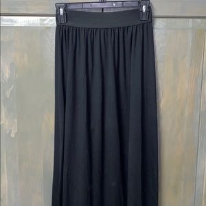Black maxi skirt